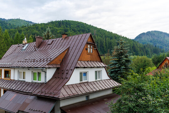 Traditional Wooden House in Polish Mountains