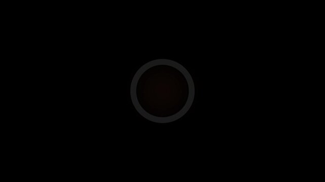 Circular Loading Progress Animation from 1 to 100 Percent for Data Processing, Download, Upload and Digital System Status