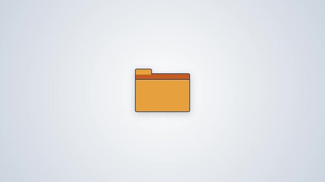 Stack of colorful office folders with hanging file edges and tab labels