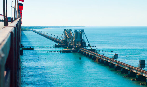 Pamban Bridge, Railway bridge to Rameshwaram
