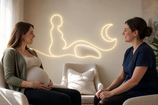 Pregnancy sleep posture consultation