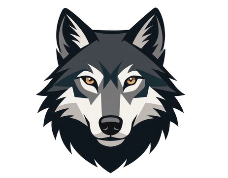 Wolf head illustration