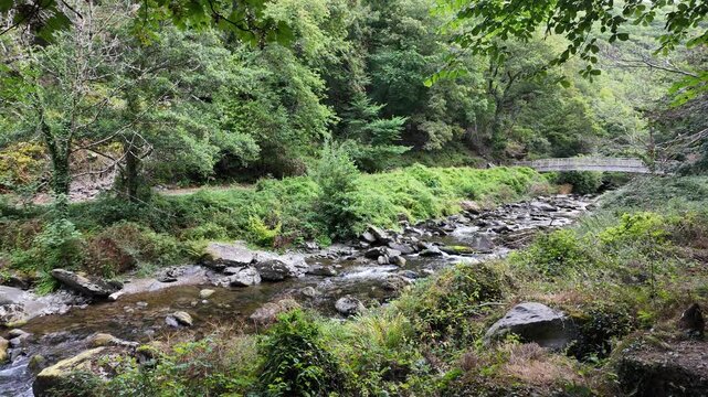 The  River Lyn in Devon,  near Lynmouth, England	