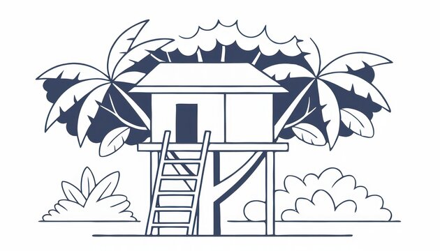Rumah pohon tropis