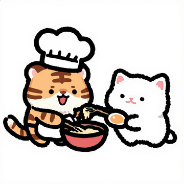 chef with cake