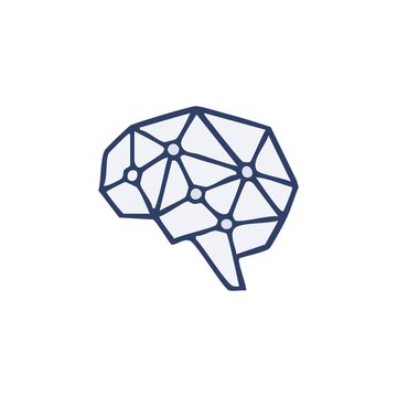 AI Neural Network Brain Technology Icon