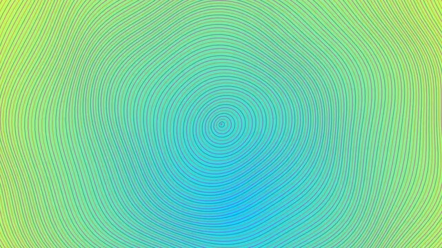 Concentric circular pattern with vibrant green and blue gradient digital background design