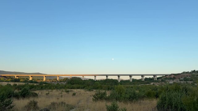 Overpass as a part of A1 highway in Croatia near Primorski dolac