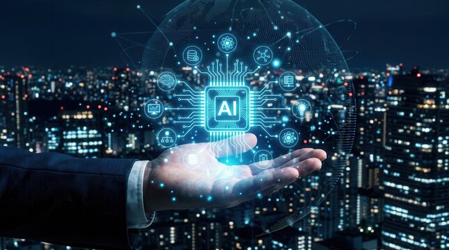 Advanced Artificial Intelligence core driving machine learning and worldwide data connectivity.