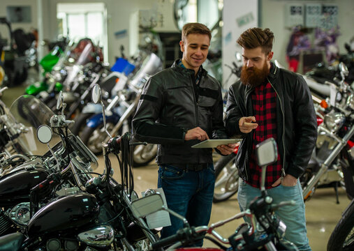 Motorcycle Showroom Consultation.