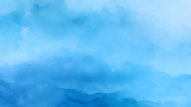 Watercolor background evoking a refreshing blue sea with copy space; texture material