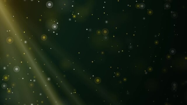 Elegant emerald green background with a soft glowing spotlight. This seamless winter motion graphic loop is perfect for festive Christmas holiday video designs.