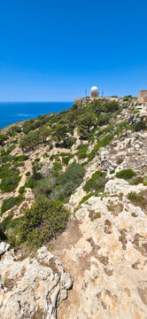 The Dingli Cliffs on the southwest coast of the island of Malta, about 13 kilometers from the capital, Valletta.