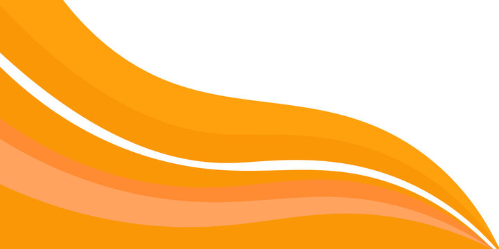 Vector orange line background curve element with white space for text and message design, overlapping layers, vector