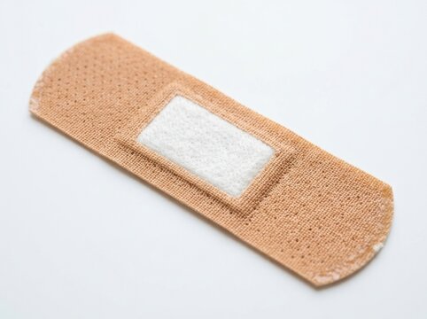 Adhesive bandage isolated on white background