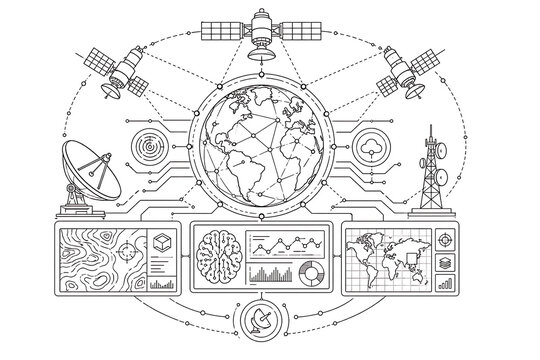 AI satellite intelligence, artificial intelligence, satellite intelligence, satellite technology, smart satellite, space technology, intelligent satellite, AI technology, Earth observation, remote sen