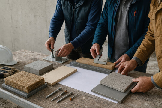 Construction Material Procurement and Sample Evaluation Meeting