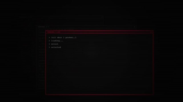 A computer monitor displays a command line interface highlighting unauthorized access activities occurring within a secured digital network environment during a potential cyber security breach