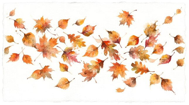 A vibrant collage of autumnal leaves showcasing warm colors and the beauty of the fall season