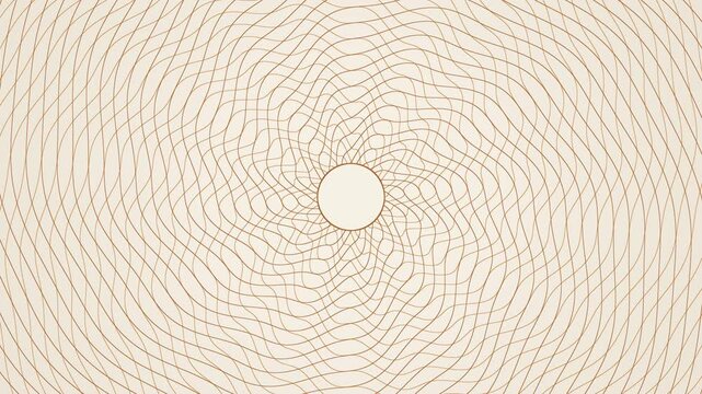 Copper Guilloche Rosette Rotating Engraved Line Pattern, Seamless Loop 4K