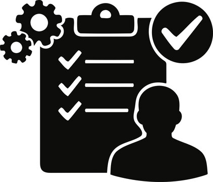 Employee Checklist Management And Task Approval Process With Business Workflow, Project Planning, Quality Control And Human Resources Administration Icon