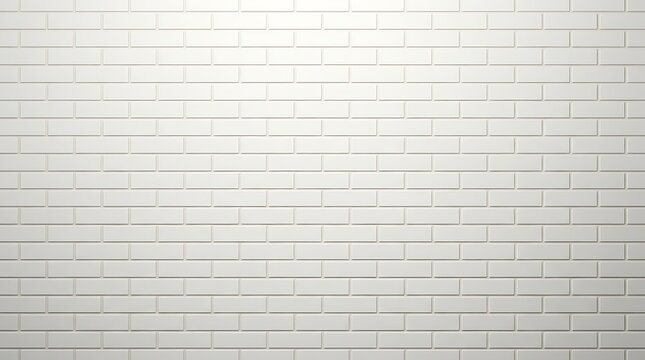 Clean white brick wall texture background for modern interior design and architectural projects