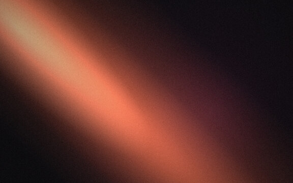 Horizontal gradient beam of warm orange and dark red light