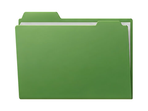 Green folder icon with document preview