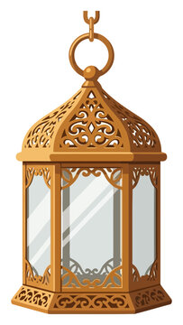 Golden ornate lantern