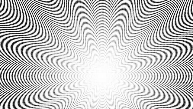 Black and White Abstract Fingerprint Spiral Pattern with Geometric Wavy Lines, Seamless Vector Texture, Circular Swirl Design and Futuristic Security Wallpaper Background