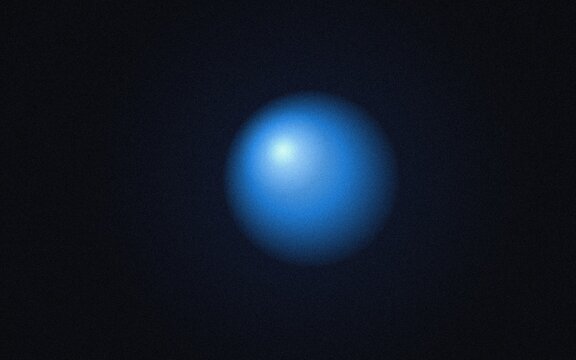 Blue glowing abstract sphere on black background glowing sphere