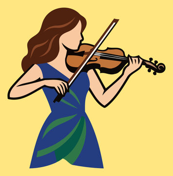 girl playing violin