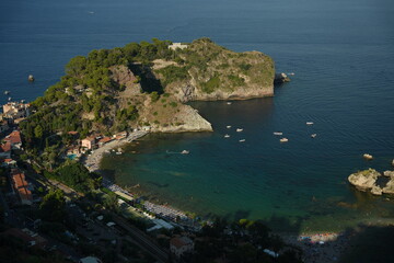 Fototapeta premium Isola Bella beach in Taormina Sicily