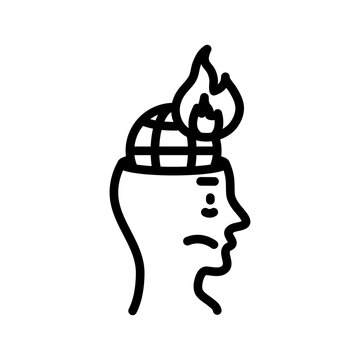 Economic Doomscrolling Stress - Negative economic news anxiety icon