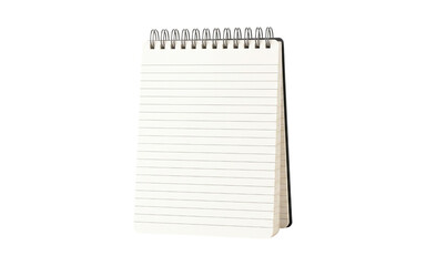 Spiral bound notepad with lined paper pages for daily office notes and academic study planning. © Anis54