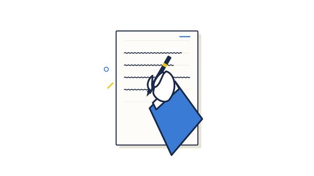 Simple vertical lined notebook paper graphic element.