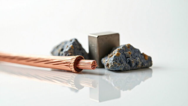 Copper Wire With Rare Earth Minerals and Magnet