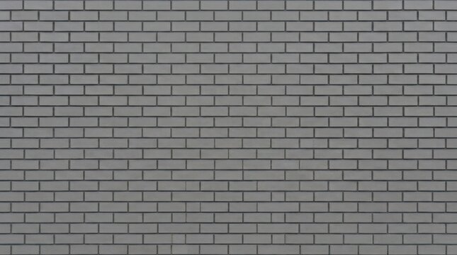 Gray brick wall texture with clean mortar lines
