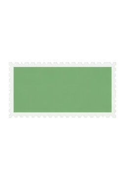 Green flat color rectangle banner design