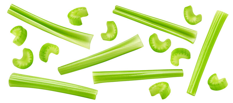 celery isolated, full depth of field