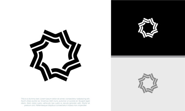 Innovative high tech logo template. Smart computer. machine learning. Technology Logo.
