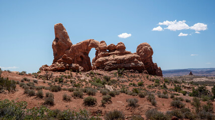 Dramatic rock formations in Arches National Park © Ryan
