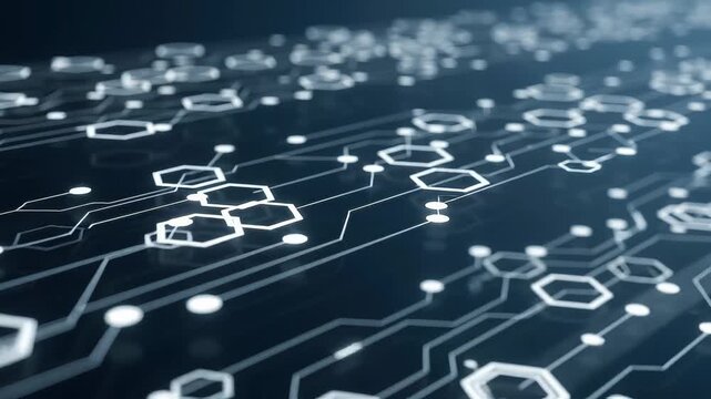 Abstract digital network circuitry background
