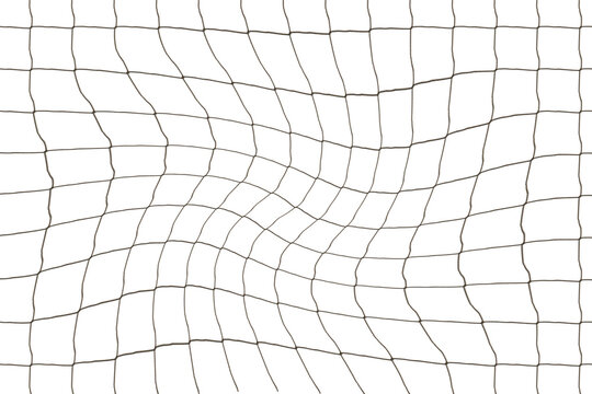Close-up textured soccer net on soccer goal isolated on free Backgrund.