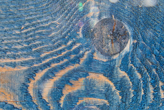 Blue-painted wooden surface near the Lindaunis Bridge, Schwansen