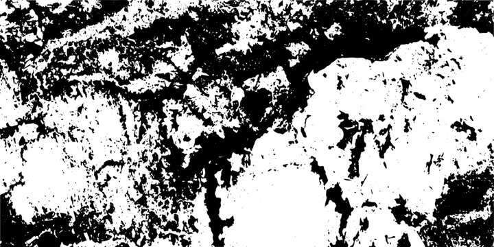 Scratched and Cracked Grunge Urban Background Texture Vector. Dust Overlay Distress Grainy Grungy Effect. Distressed Backdrop Vector Illustration. Isolated Black on White Background.