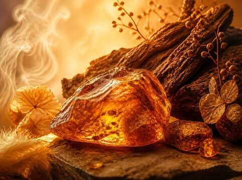 Warm Amber Fragrance with Rich Resin Aroma