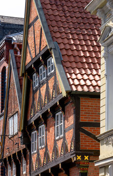 Kreisstadt Stade in Niedersachsen am Fluss Schwinge, Historische Altstadt