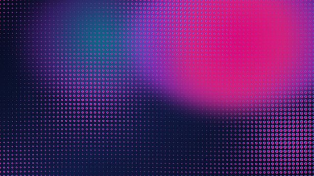 Halftone dots gradient moving background