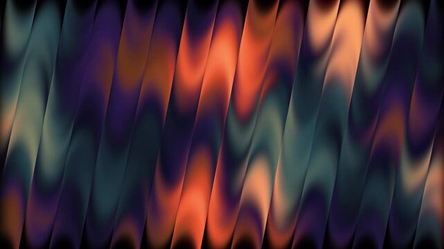 Liquid glass gradient waves seamless loop. Abstract background with grainy texture.